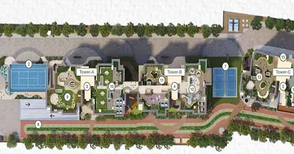 TVS Emerald Auralis Tvs Thanisandra Master Plan